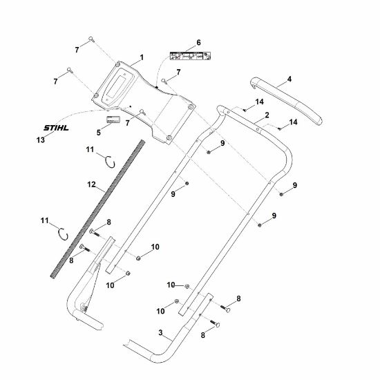 Imagen de B - Parte inferior de manillar RM 756.0 GS