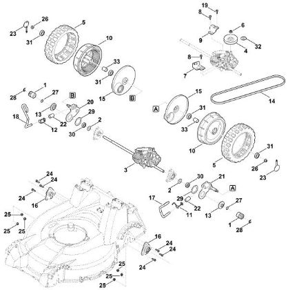 Imagen de E - Ajuste trasero de la altura, accionamiento RM 756.0 GS