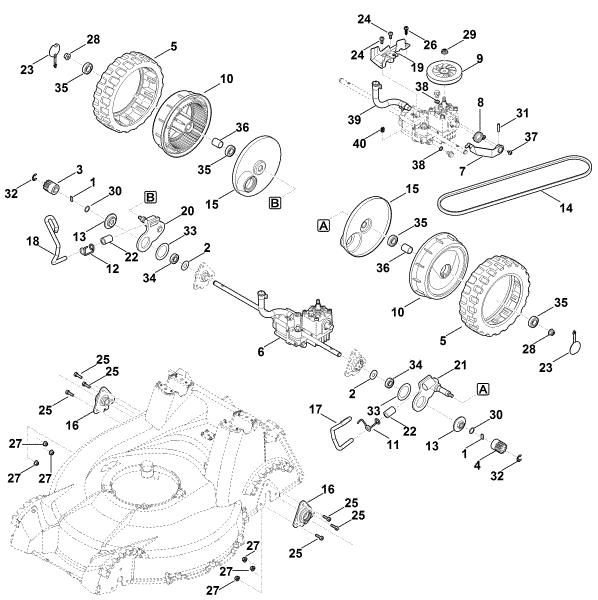 Imagen de E - Ajuste trasero de la altura, accionamiento RM 756.0 YC