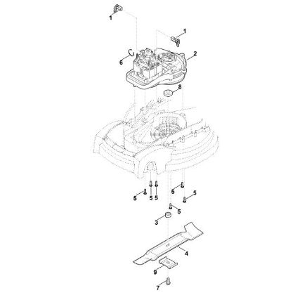 Imagen de D - Motor, cuchilla RME 235.0