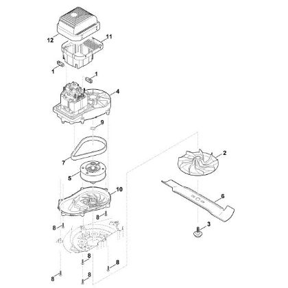 Imagen de D - Motor, cuchilla RME 339.0 C