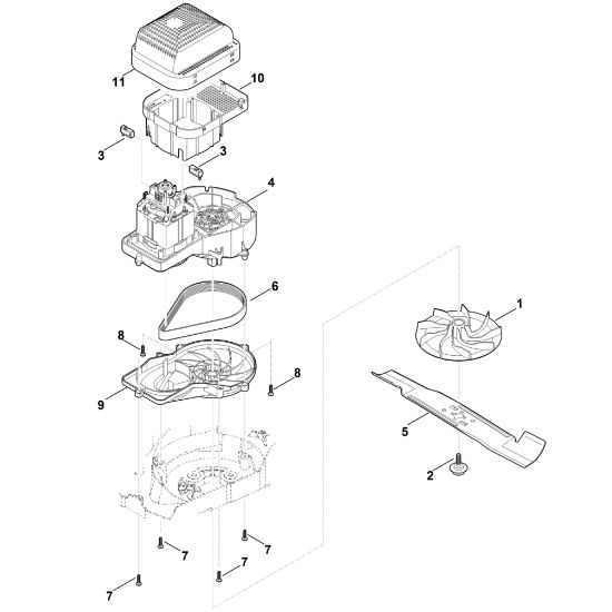 Imagen de D - Motor, cuchilla RME 443.0 C