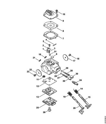 GS 461 GS 461 Carburador HD-50 de la marca Stihl