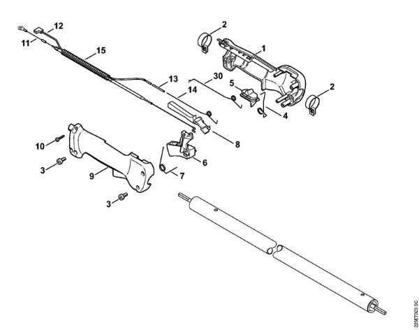 FH 75 FH 75 Empuóadura (24.2002) de la marca Stihl