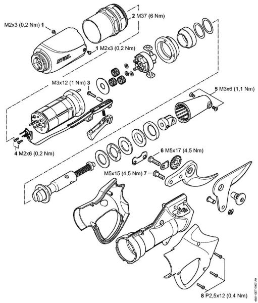 ASA 65 ASA 65 Pares de apriete de la marca Stihl