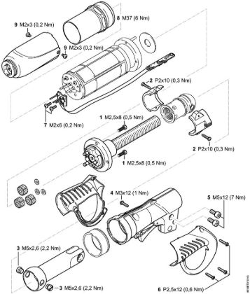 ASA 85 ASA 85 Tijera de podar de acumulador Pares de apriete de la marca Stihl