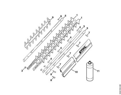 Cortasetos (HS) HS 246 HS 246 Cuchillas de la marca Stihl
