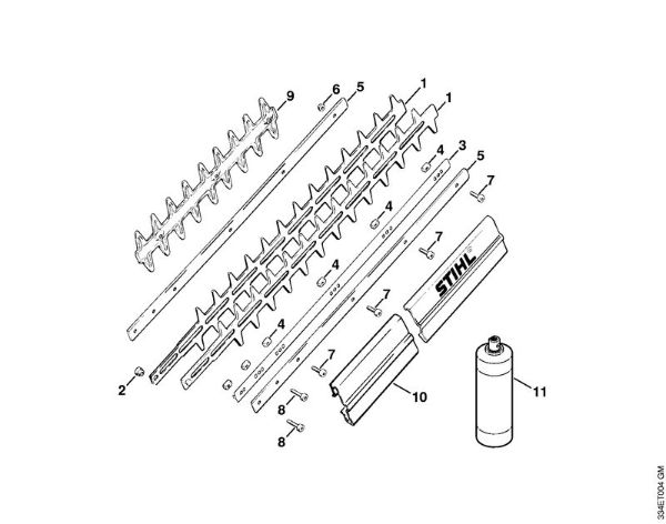 Cortasetos (HS) HS 246 HS 246 Cuchillas de la marca Stihl