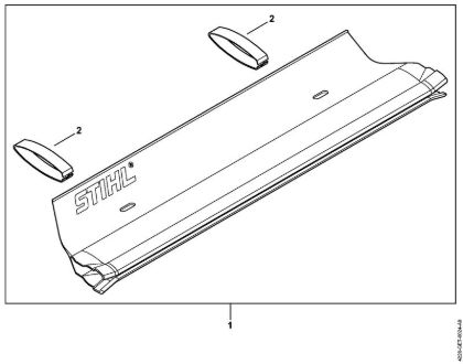Cortasetos (HS) HS 45 Chapa de retenida de la marca Stihl