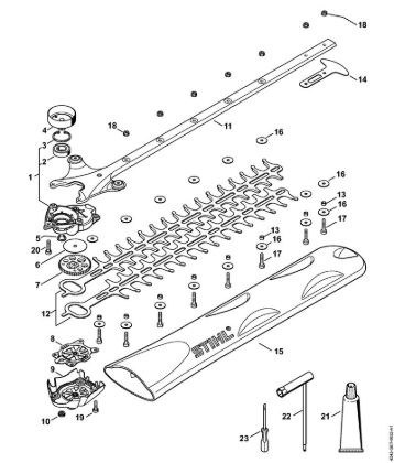 Cortasetos (HS) HS 46 C-E Caja reductora, Dispositivo de corte 550 mm de la marca Stihl