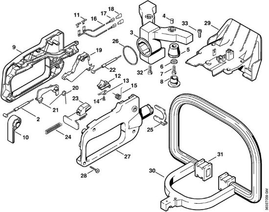 Cortasetos (HS) HS 74 Empuóadura de mando HS 74 de la marca Stihl