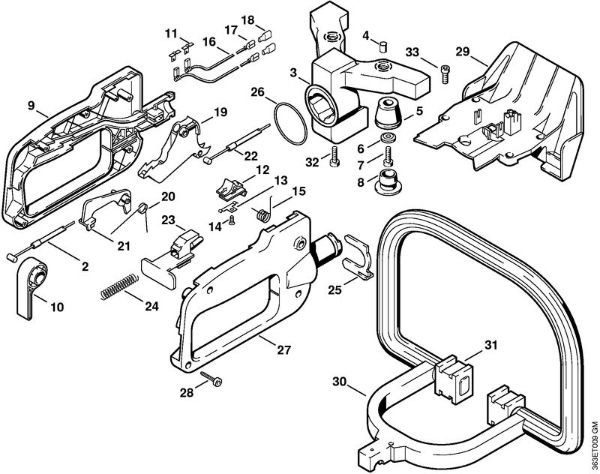 Cortasetos (HS) HS 74 Empuóadura de mando HS 74 de la marca Stihl