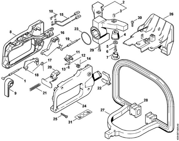 Cortasetos (HS) HS 80 Empuóadura de mando HS 80 de la marca Stihl