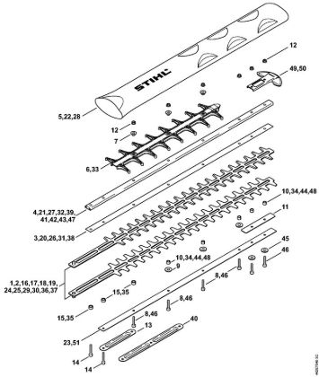 Cortasetos (HS) HS 81 TC-E Dispositivo de corte HS 81 de la marca Stihl
