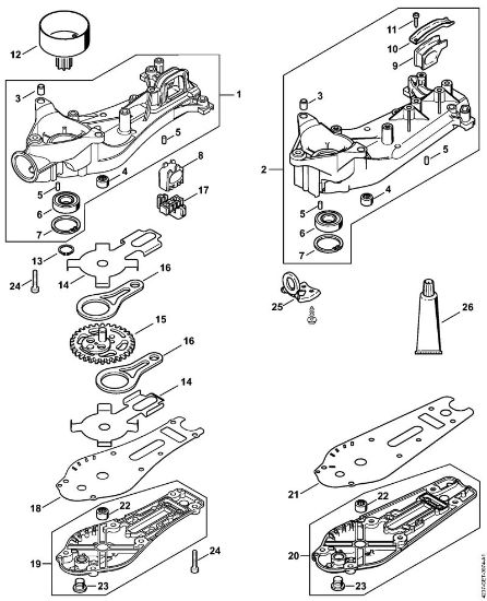 Cortasetos (HS) HS 82 R Caja reductora HS 82 R, 87 R de la marca Stihl