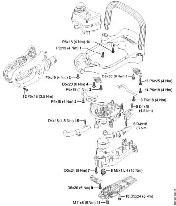 Cortasetos (HS) HS 82 R Pares de apriete de la marca Stihl