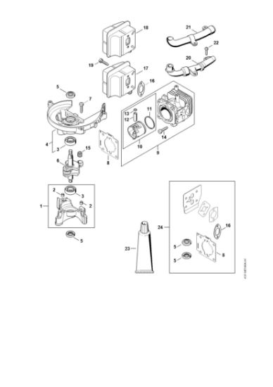 Imagen de Cárter del cigáeáal, Cilindro HS 82 T