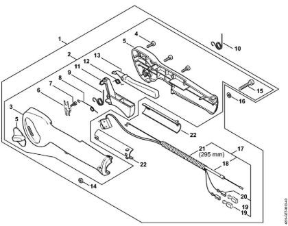 Cortasetos (HS) HS 85 Empuóadura de mando HS 85 de la marca Stihl