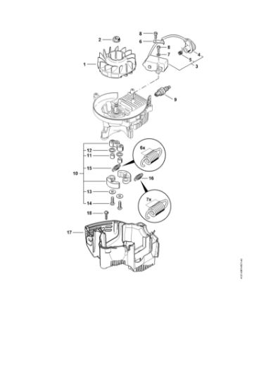 Imagen de Sistema de encendido, Embrague HS 86 T