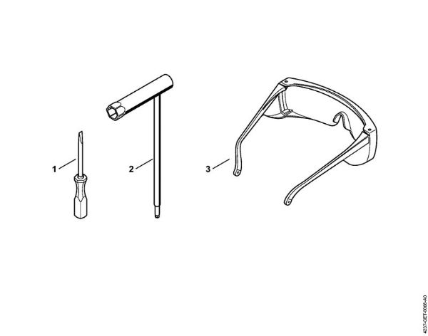 Cortasetos (HS) HS 87 R Herramientas, Accesorios extra de la marca Stihl