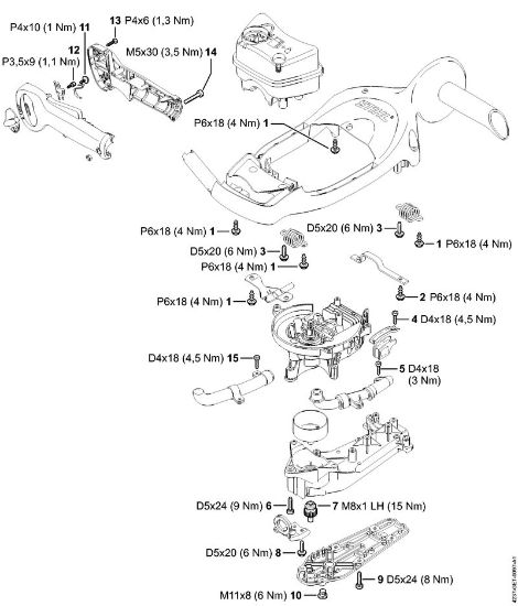 Cortasetos (HS) HS 87 R Pares de apriete de la marca Stihl