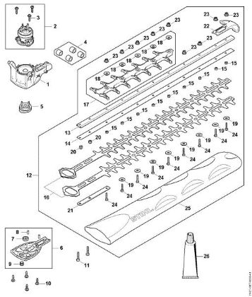 Imagen de Caja reductora, Motor eláctrico, Dispositivo de corte HSA 100.0