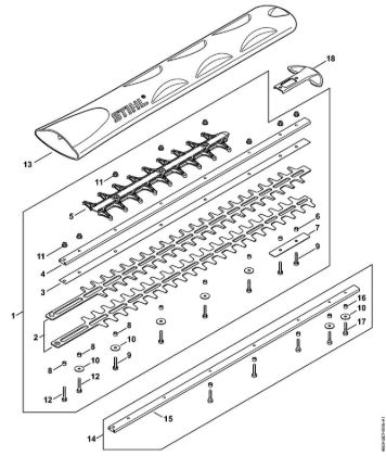 Cortasetos con acumulador (HSA) HSA 130.0 T Dispositivo de corte 600 mm T de la marca Stihl