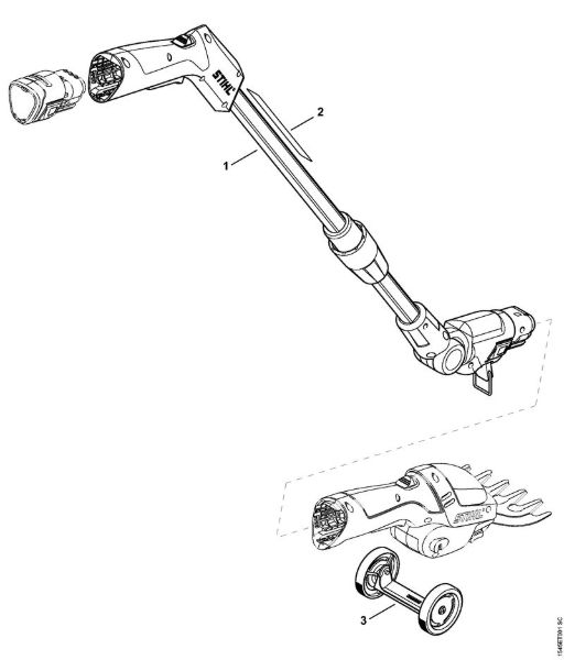 Cortasetos con acumulador (HSA) HSA 25 Accesorí­es extra de la marca Stihl