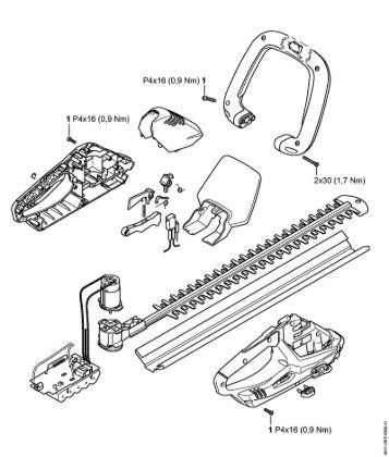 Cortasetos con acumulador (HSA) HSA 45 Cortasetos de acumulador, 500mm/20" Pares de apriete de la marca Stihl