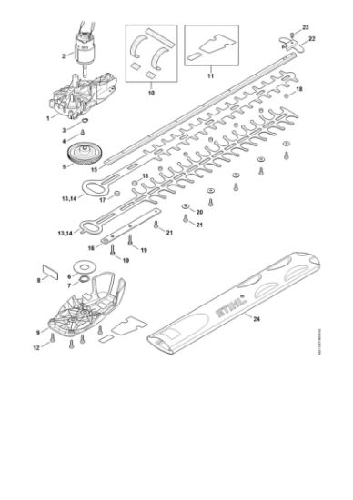 Imagen de Caja reductora, Motor eláctrico, Dispositivo de corte HSA 56