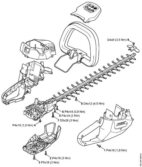 Cortasetos con acumulador (HSA) HSA 56 Pares de apriete de la marca Stihl