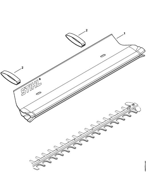 Cortasetos con acumulador (HSA) HSA 86 Chapa de retenida de la marca Stihl