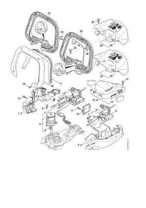 Imagen de Carcasa del motor, Mádulo electránico HSA 94 R