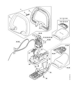 Imagen de Empuáadura cerrada, Motor eláctrico, Carcasa de la caja reductora HSE 52