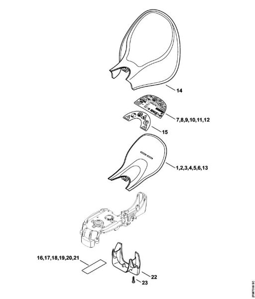 Cortasetos eléctrico (HSE) HSE 81 Protector salvamanos de la marca Stihl