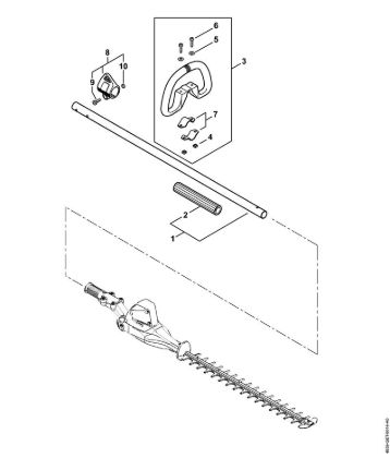 Cortasetos con acumulador (HLA) HLA 65 Vástago, Manillar tubular cerrado de la marca Stihl