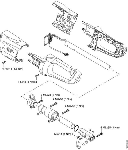 Cortasetos con acumulador (HLA) HLA 85 Pares de apriete de la marca Stihl