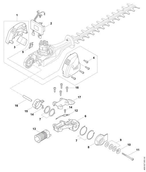 Imagen de Carcasa del motor, Mádulo electránico HLA 86