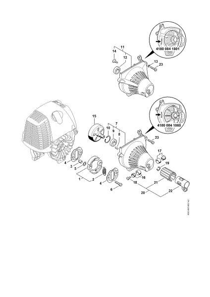 Imagen de Embrague, Carcasa del ventilador HL 100