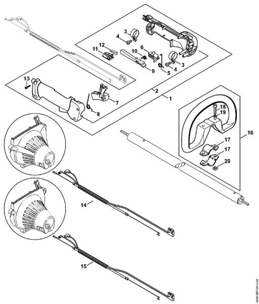 Cortasetos de altura (HL) HL 100 Empuóadura HL 100 de la marca Stihl