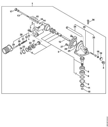Cortasetos de altura (HL) HL 100 K Caja reductora angular 0Â° - 90Â° (24.2005) de la marca Stihl