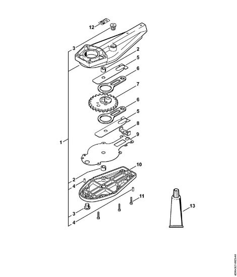 Cortasetos de altura (HL) HL 100 K Caja reductora de las cuchillas 0Â°, 30Â°, 0Â° - 90Â° (24.2005) de la marca Stihl