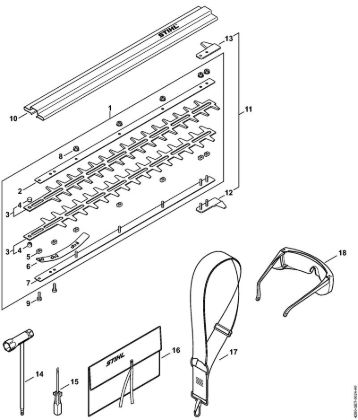 Cortasetos de altura (HL) HL 100 K Cuchilla, Herramientas de la marca Stihl