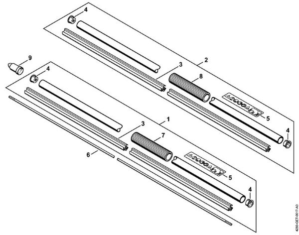 Cortasetos de altura (HL) HL 100 K Vástago HL 100 K de la marca Stihl