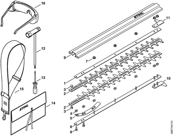 Cortasetos de altura (HL) HL 75 Cuchilla, Herramientas de la marca Stihl