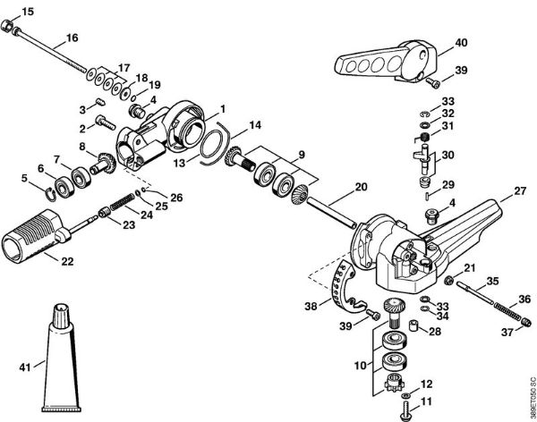 Cortasetos de altura (HL) HL 75 Engranaje acodado ajustable en 135Â° de la marca Stihl