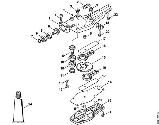 Cortasetos de altura (HL) HL 75 K Caja reductora 0Â° de la marca Stihl