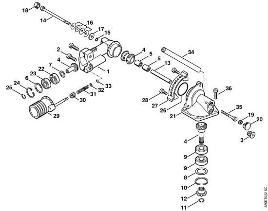 Cortasetos de altura (HL) HL 75 K Caja reductora angular 0Â° - 90Â° (46.2000) de la marca Stihl