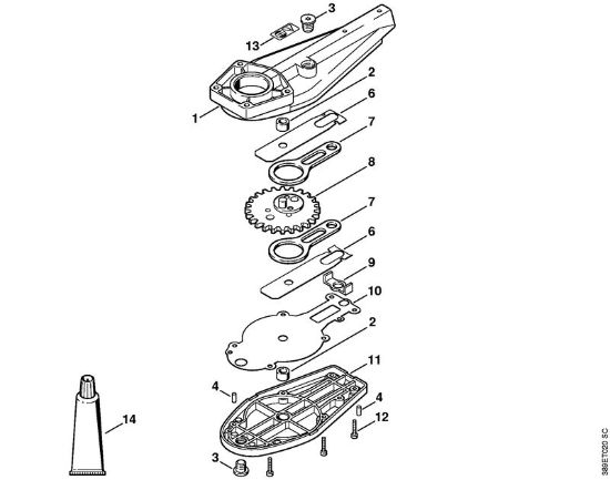 Cortasetos de altura (HL) HL 75 K Caja reductora de las cuchillas 0Â°, 30Â°, 0Â° - 90Â° (24.2005) de la marca Stihl
