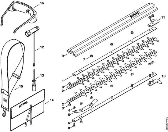 Cortasetos de altura (HL) HL 75 K Cuchilla, Herramientas de la marca Stihl
